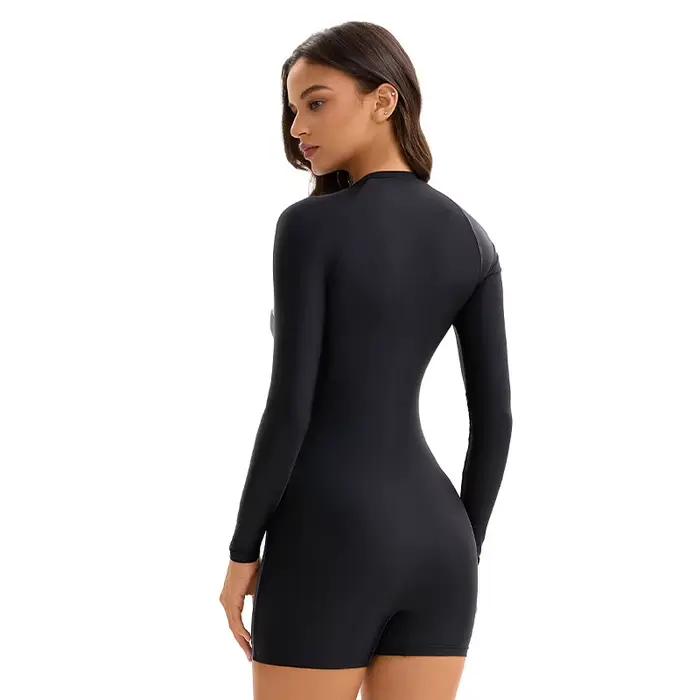 Maillot de bain une pièce à manches longues pour femme
