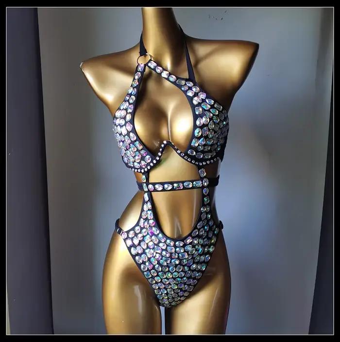 2025 nouvelle mode maillot de bain bar bikinidiamond bikini barre de cristal
