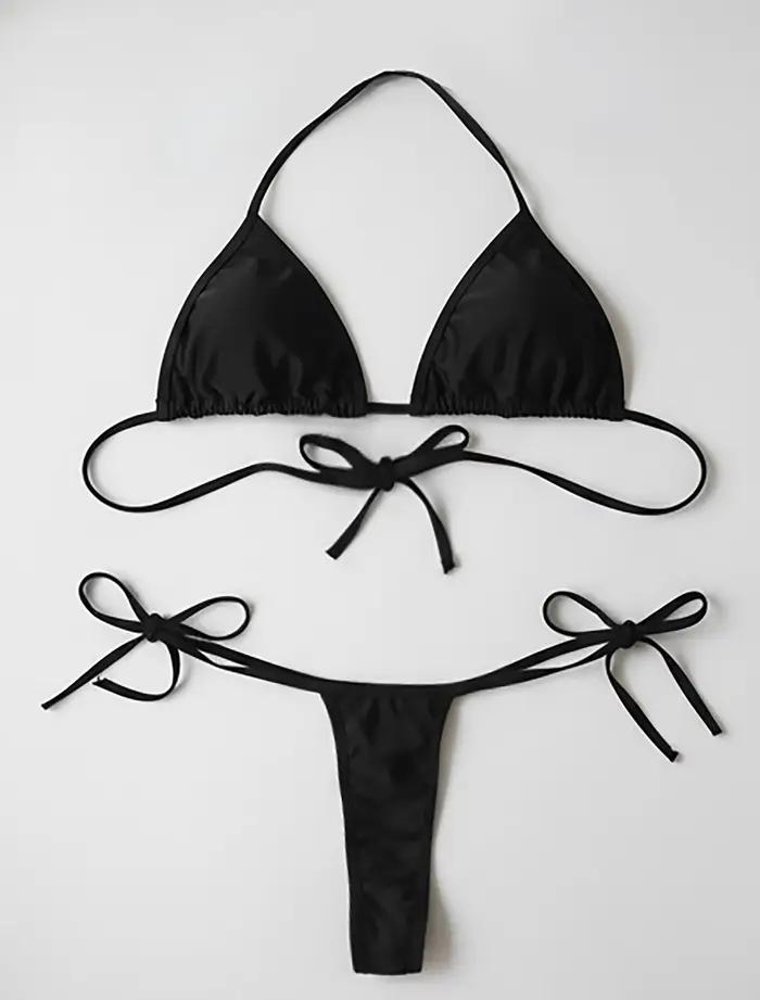 Ensemble bikini dos nu grande taille pour femme