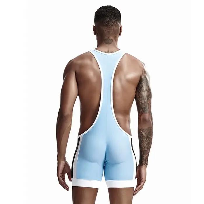 Hommes sous-vêtements justaucorps sport lutte Singlet corps Shaper Corset Body sous-vêtements musculation combinaisons Shorts sous-vêtements