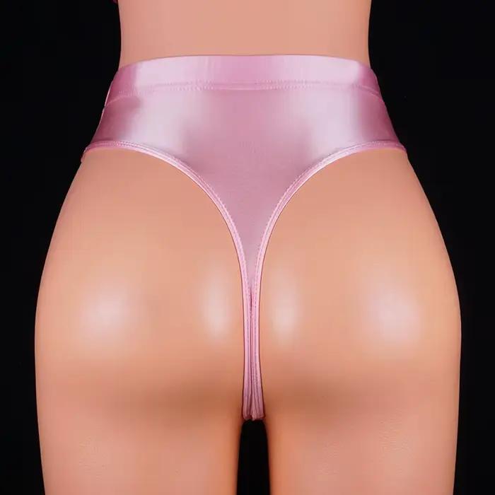 Bikini brésilien brillant en T pour femme, string astronomique, maillot de bain sexy, culotte imbibée
