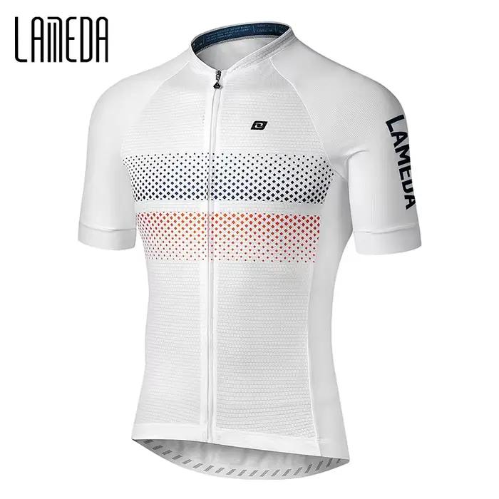 LAMEDA vélo maillot de vélo hommes été Cycliny à manches courtes pour hommes vêtements de vélo évacuant l'humidité vtt t-shirts avec 3 poches