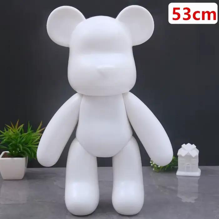 Peinture à la main en plastique de l'embryon blanc des scanner, modèle de jouet d'ours de violence, construction de nuits parent-enfant, 53cm