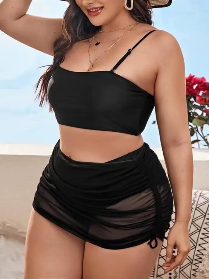 Grande taille taille haute Bikini femmes Push Up grande taille maillot de bain 2025 été Mujer grande taille ventre contrôle maillots de bain Bikini ensembles