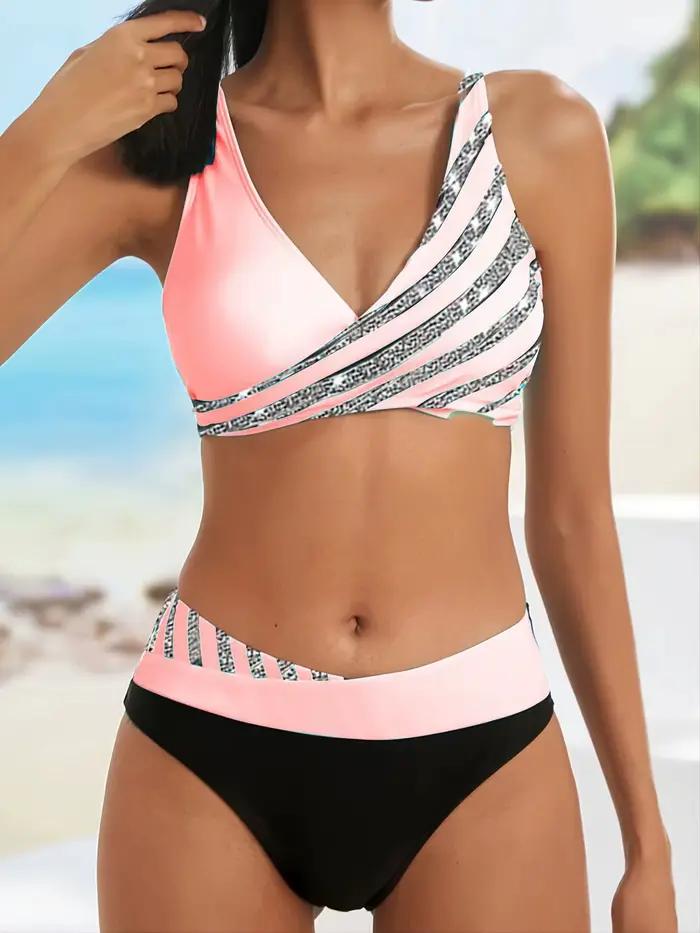 Nouvel ensemble bikini col en V 2026 pour femme
