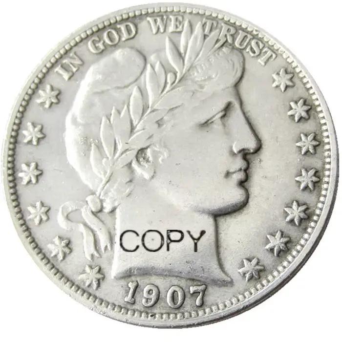 Ensemble complet américain de (1905-1916)-D, 10 pièces, pièce de monnaie de décoration plaquée argent demi-Dollar pour barbier