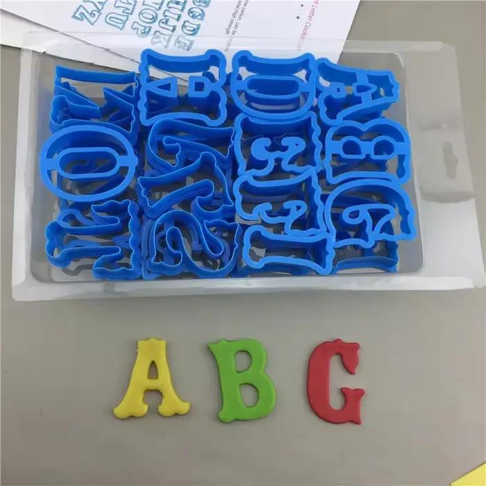 26 pièces/ensemble grande lettre anglaise emporte-pièce moules A-Z majuscule Alphabet Biscuit Fondant gaufreur timbres bricolage mot gâteau décoration