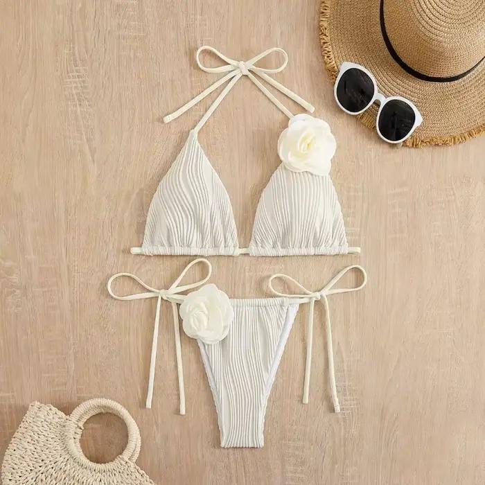 Sexy Rose fleur Bikini maillots de bain
