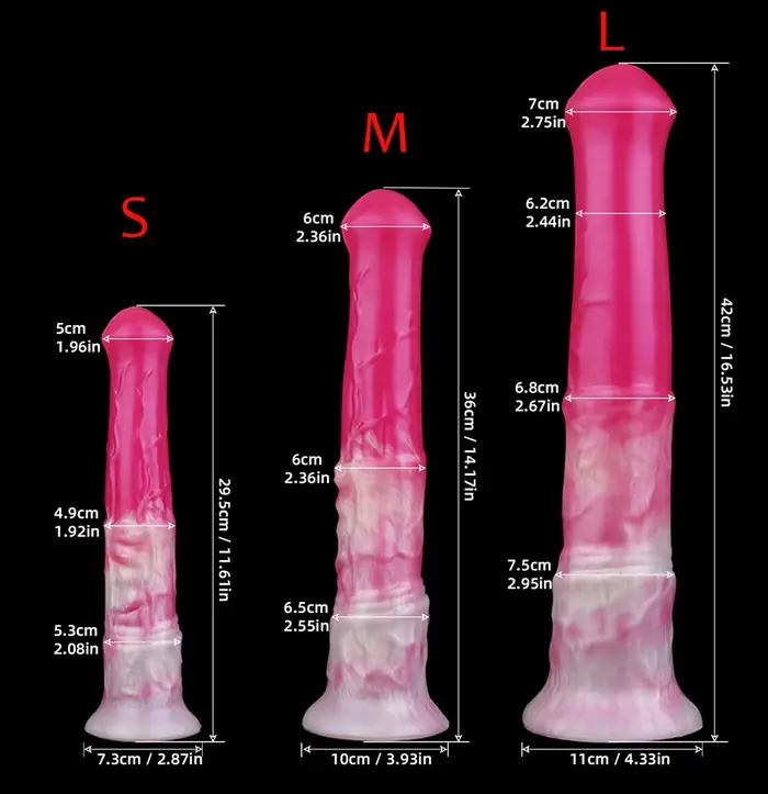 ELKKOST 3 taille S M L Long Silicone fantaisie écureuil cheval gode avec ventouse éjaculation pénis jouets sexuels pour femmes hommes