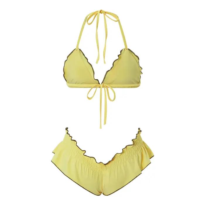 Gaono-Ensemble de bikini à volants pour femme