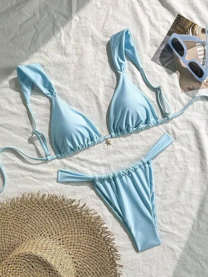 Ensemble de bikini orné d'étoiles de mer sexy 2026 pour femme