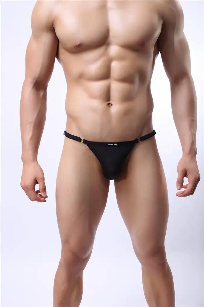 Slips pour hommes, sous-vêtements Sexy, taille unique, costume respirant, slips en Polyester, confortables, slips de Bikini pour hommes