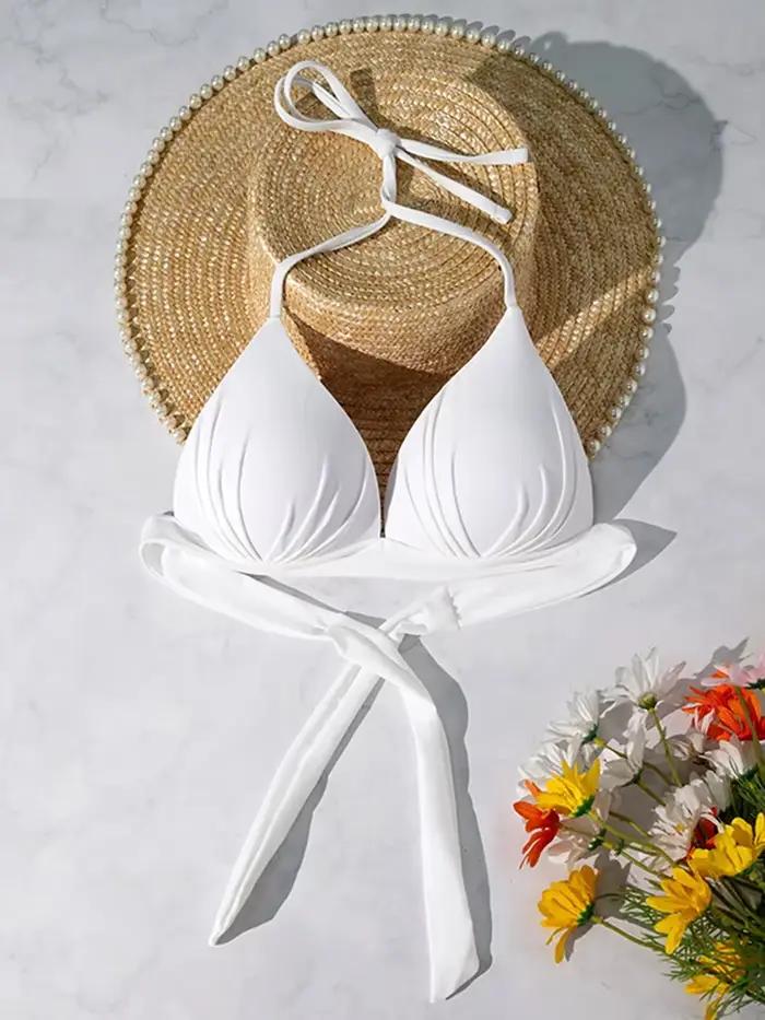 XS - XL Sexy 2025 soutien-gorge Push Up tasse licou haut de bikini femme maillot de bain femmes maillots