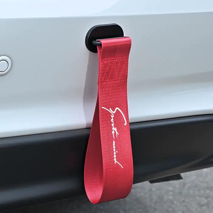 Sangle de remorquage décorative pour voiture, adaptée aux pare-chocs avant ou arrière, sangle de remorquage décorative de course