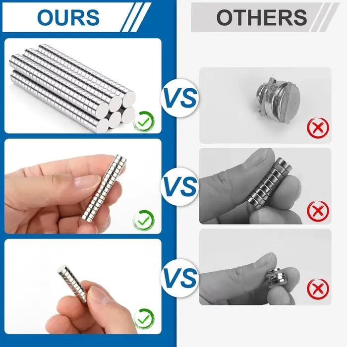 Petits aimants, mini-aimants ronds multi-usages pour coupe-ongles, réfrigérateur, miniatures, loisirs créatifs et sciences, taille minuscule