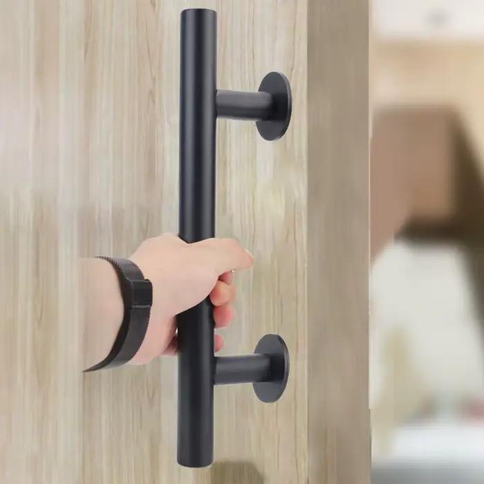 Pour armoire placard tirer encastré bois porte poignée coulissante grange porte poignée meubles matériel ensemble 35-45MM porte intérieure