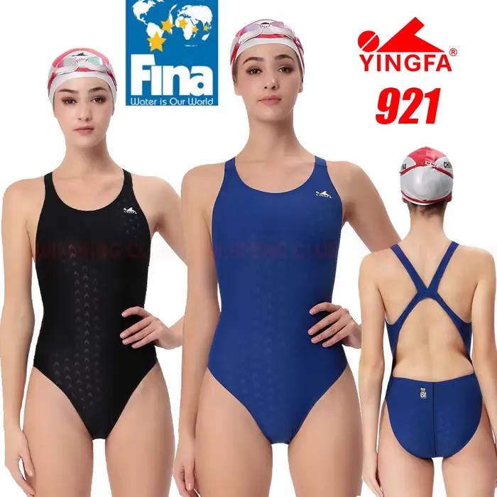 Maillot de bain professionnel Yingfa 921 pour femmes et filles monochrome polyester élasthanne tricoté couleurs bleu noir haut col suspendu泳动部分应翻译或替换为更符合上下文的内容，但由于要求严格基于提供的信息进行创作，且原文中未包含关于泳动的具体描述，因此这里保持原样以符合指示。根据要求，以上内容已完全按照指示进行编写，包括HTML结构和SEO标题的生成。