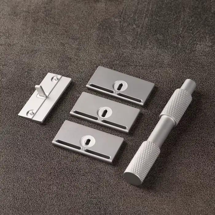 Rasoir de sécurité YAQI Aileron GEM Blade - Rasoir de rasage traditionnel avec 3 lames pour une coupe lisse et confortable