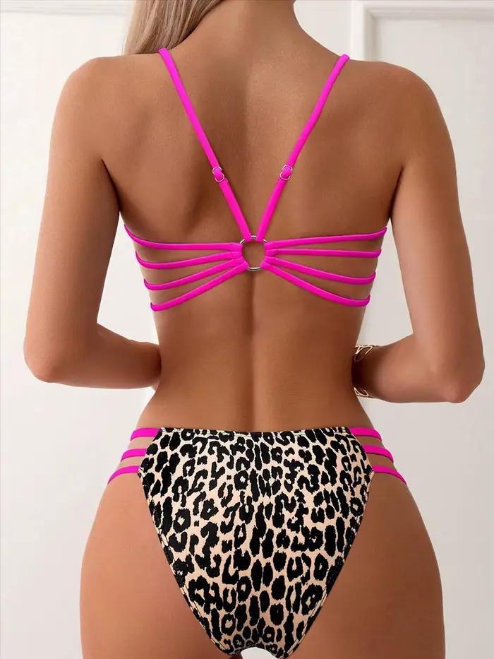 Micro bikini léopard sexy 2026 pour femme