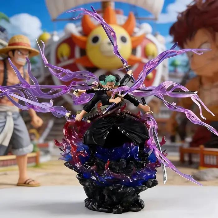 Figurine d'action One Piece Zoro, figurine d'anime Asura Roronoa Zoro, modèle de collection, jouet pour enfant, cadeau de Noël