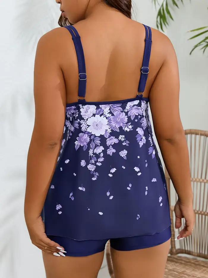 Maillot de bain Tankini 2 pièces 2026 grande taille pour femme