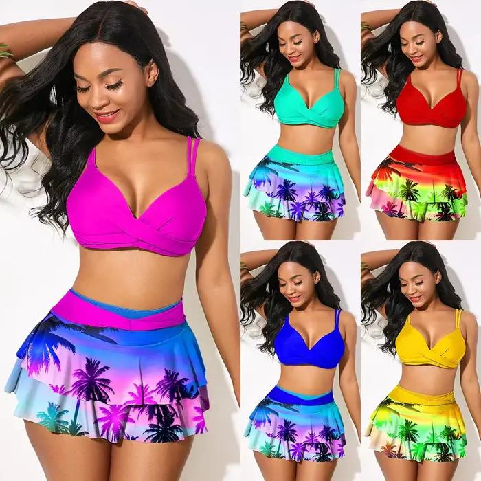 Maillot de bain à volants pour femmes