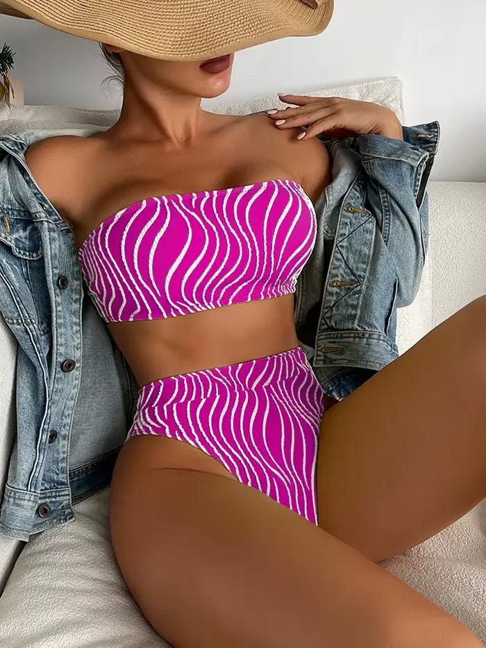 Bikini bandeau sexy 2026 pour femme