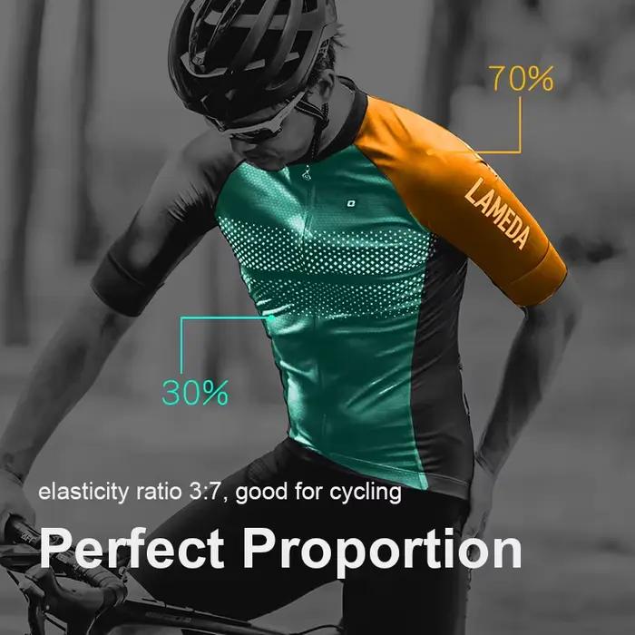 Lameda été Pro maillot de cyclisme vtt vélo vêtements respirant à manches courtes vélo chemise hommes femmes Sport vêtements porter Jersey
