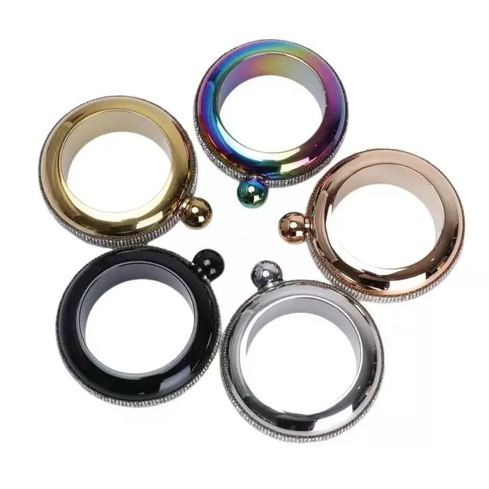 1 pièce, 3.5OZ, Accessoire de boisson pour whisky, vodka, alcool : Bracelet gourde chic et élégant, forme bouteille de vin