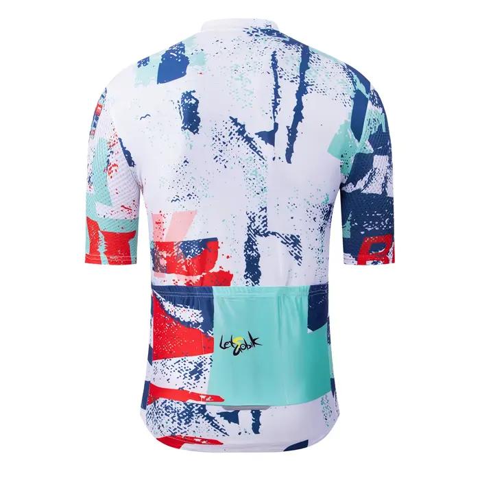 RAUDAX été hommes à manches courtes maillot de cyclisme maillot de cyclisme sur route vêtements VTT vêtements de sport avec trois poches