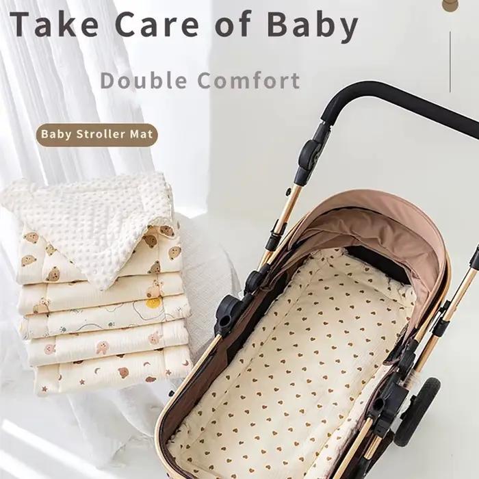 Coussin de siège de poussette pour bébé, matelas doux, tapis de voiture pour enfants, accessoires de poussette