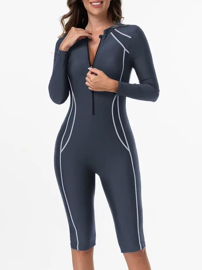 Maillot de bain une pièce avec fermeture éclair