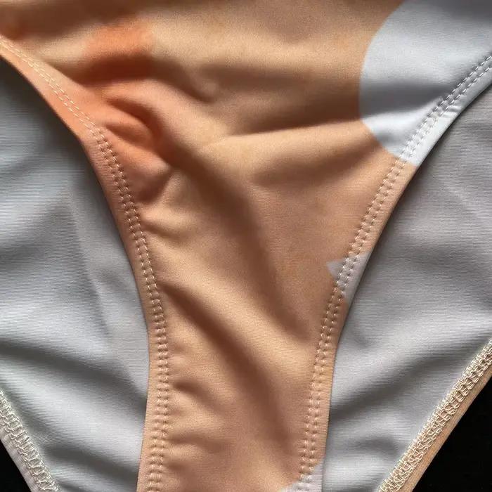 Maillot de bain une pièce coloré petites fleurs motif imprimé décontracté feuille maillots