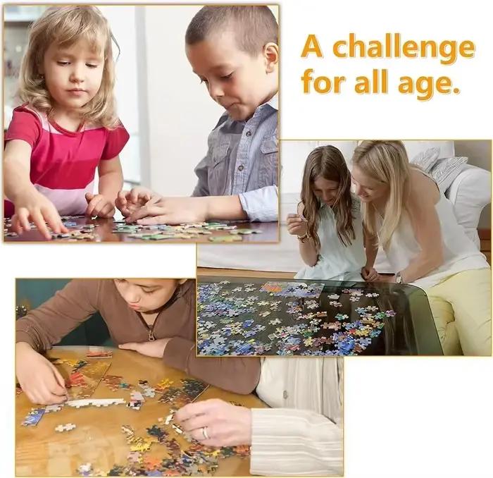 1000/500/300/120 Pieces Outdoor Play Cartoon Jigsaw Puzzles for Adults Home Decor Challenging Family Fun Educational Toys Game