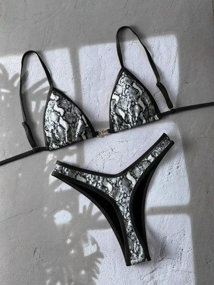 Sexy noir imprimé zèbre Micro Bikini 2026 femmes brésilien Push Up soutien-gorge string maillot de bain plage
