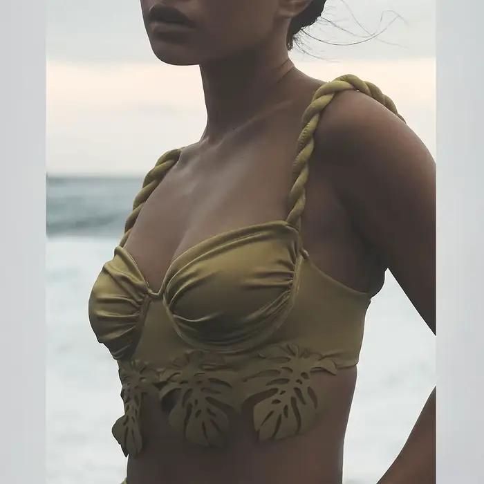 Bandeau Bikini Push Up Femmes Maillots De Bain 2024 Sexy Maillot