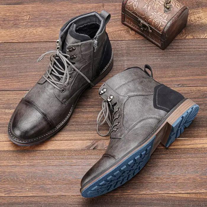 Taille 7-13 bottines pour hommes bottes en cuir pour hommes botte de marque pour hommes # AL605