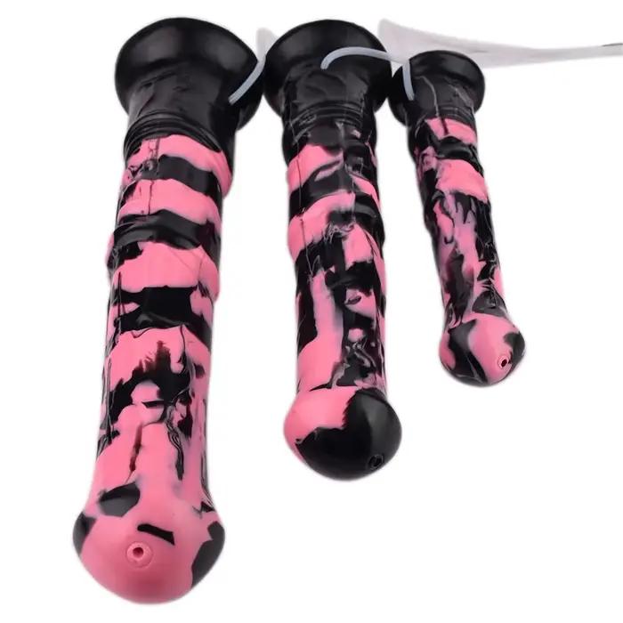 ELKKOST 3 taille S M L Long Silicone fantaisie écureuil cheval gode avec ventouse éjaculation pénis jouets sexuels pour femmes hommes