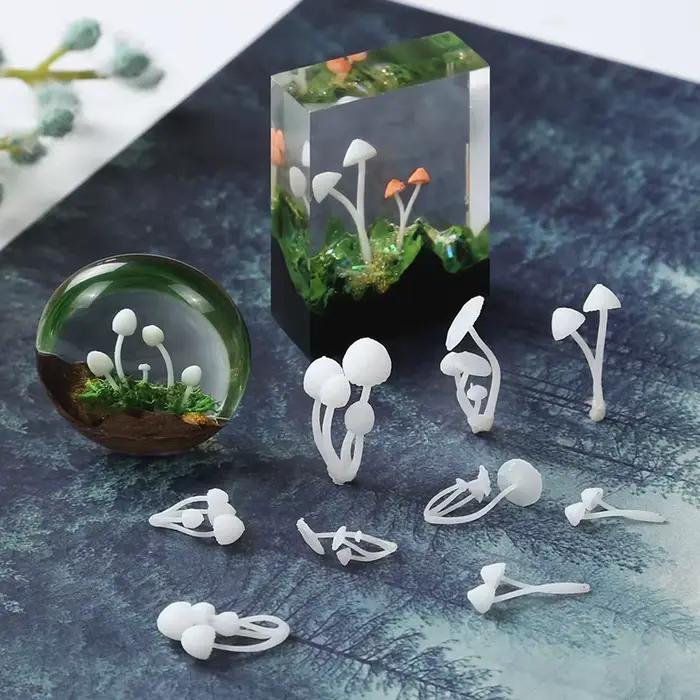 Moules de remplissage de bijoux en résine UV faits à la main, décoration FigAuckland, micro paysage de salle plus lente 3D, mini artisanat de bricolage, élection xy, 9 pièces