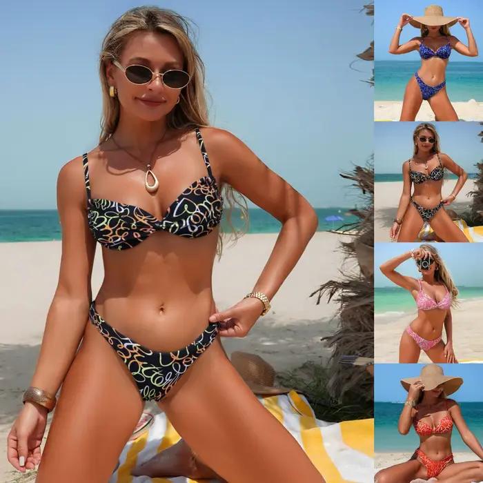 Nouvel ensemble bikini 2026 imprimé floral