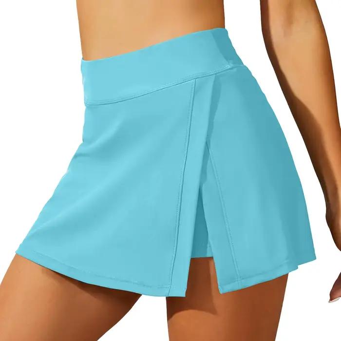 Jupe de bain taille haute pour femme