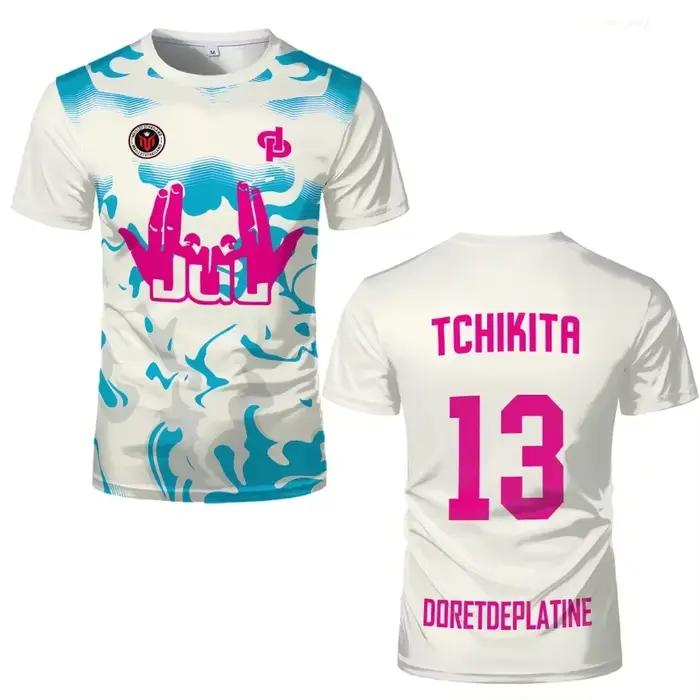 25 nouveau Maillot d'été JUL Jersey Tchikita jeunesse respirant séchage rapide formation Football T-shirt hommes et femmes mode sport t-shirts