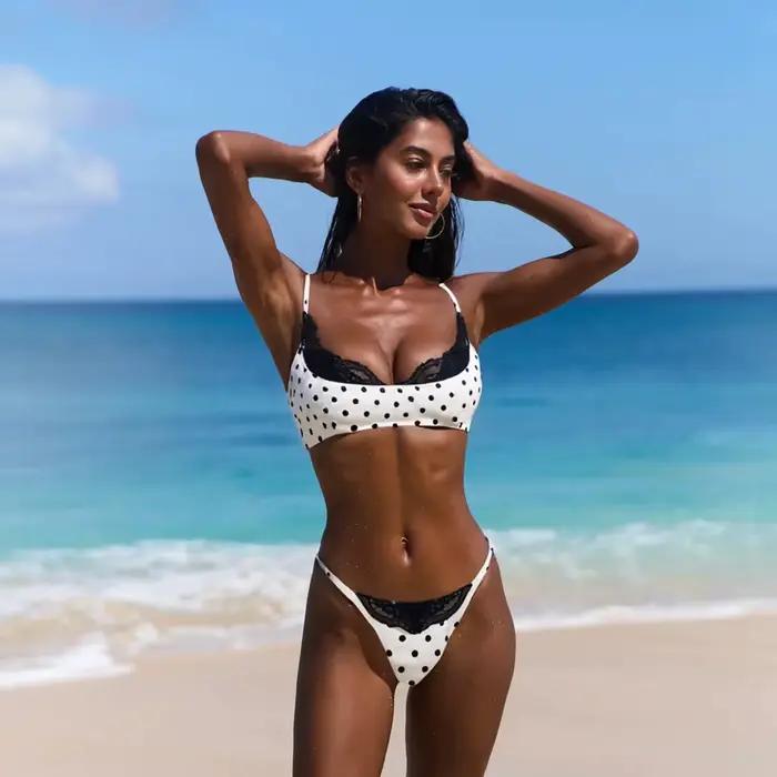Bikini à pois 2026 sexy pour femme