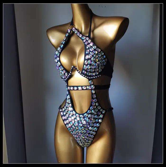 2025 nouvelle mode maillot de bain bar bikinidiamond bikini barre de cristal