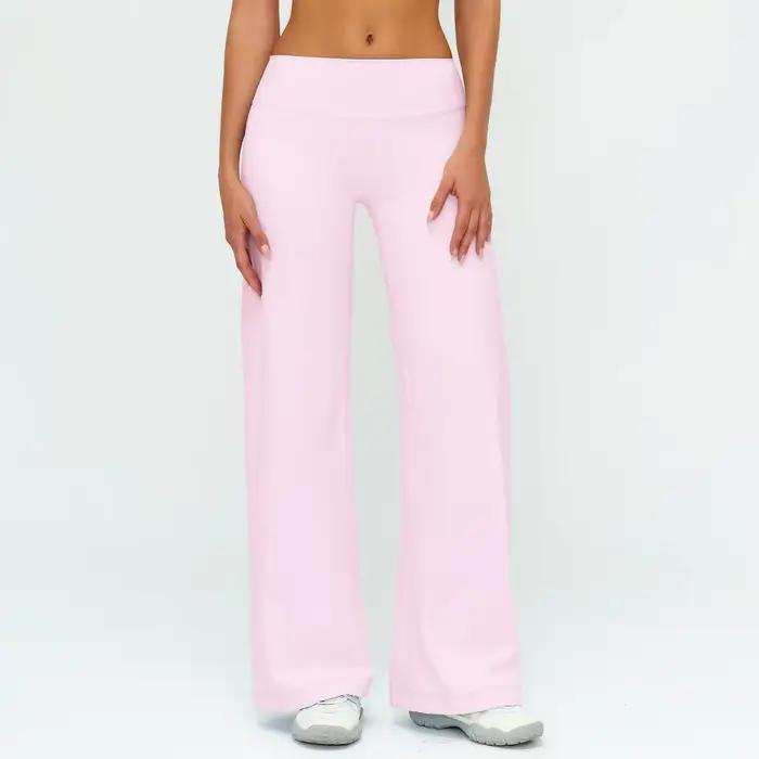 Pantalon de yoga taille haute pour femme, coupe évasée, effet galbant, sensation seconde peau, pour le sport et le Pilates, tenue décontractée