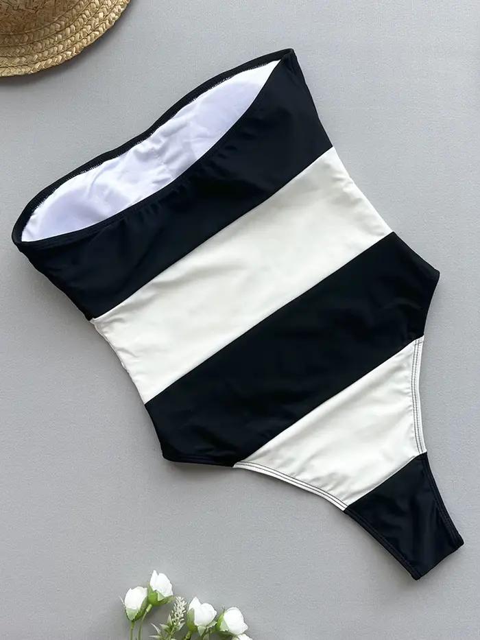 Nouveau Maillot de Bain Une Pièce Sexy Sans Bretelles 2026 pour Femme