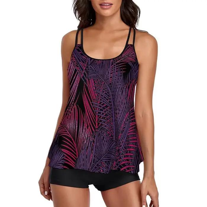 Maillot de bain amincissant taille haute NANLUAN ensemble deux pièces bandage femme style de plage pour activités aquatiques et vacances