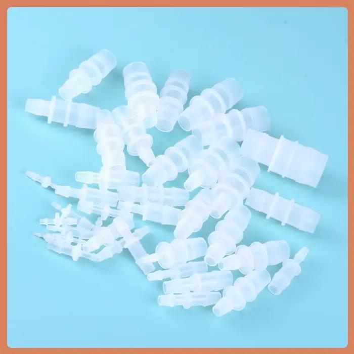 Raccord de tuyau droit en plastique et Silicone, 1.6-25mm, petite taille, pagode, couplage barbelé, réduisant l'aquarium droit, tuyau d'insertion PP