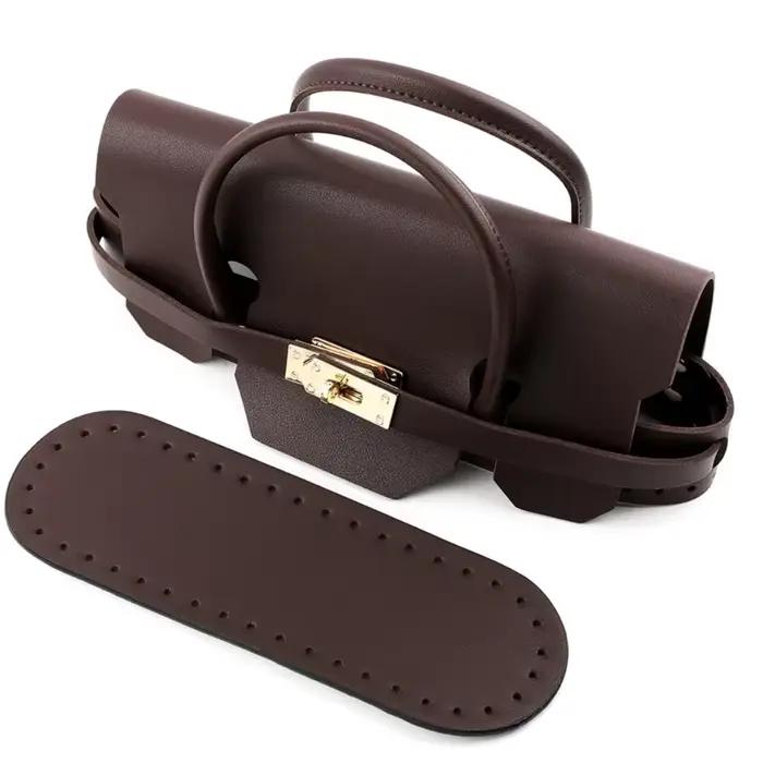 d'accessoires à tricoter artisanaux, créer des sacs uniques faits à main, tricoté en cuir PU, accessoire