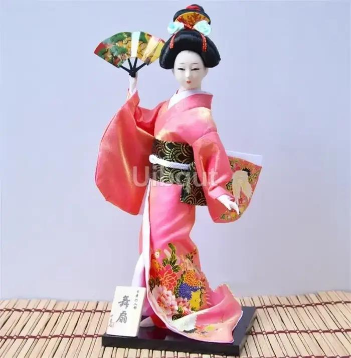 Geisha japonais kimono poupée marionnette fruits de mer sushi boutique restaurant décorer outil mignon jouet embellissement ornements cadeau artisanat 1-28
